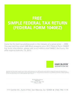 Federal Form 1040EZ