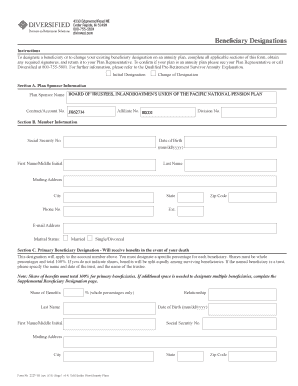 Beneficiary Designation Form