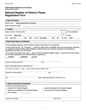 National Register of Historic Places Registration Form