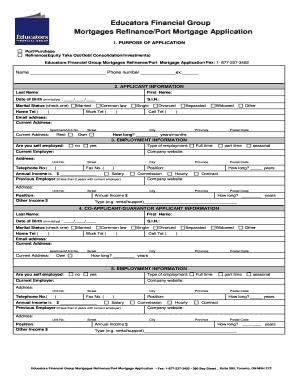 Educators Financial Group Mortgage Application