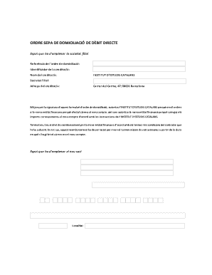 SEPA Direct Debit Authorization Form