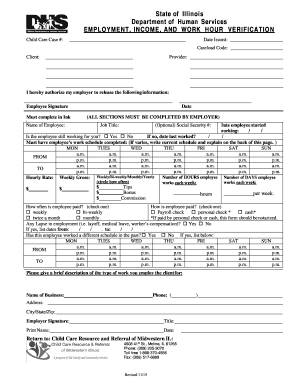 Illinois Employment Verification Form