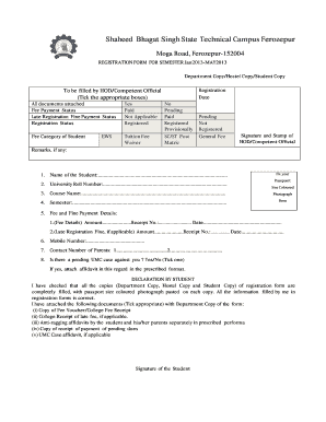 Student Registration Form