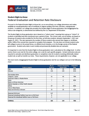 Student Right-to-Know Disclosure Form
