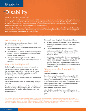 Disability Insurance Application Form
