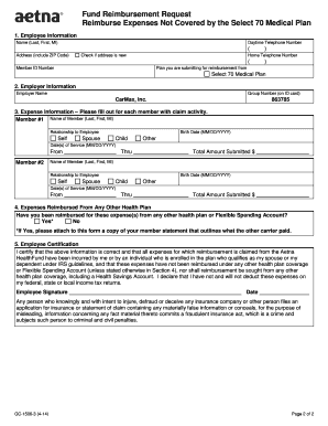 Fund Reimbursement Request Form