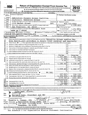 Form 990 Tax Exemption Application