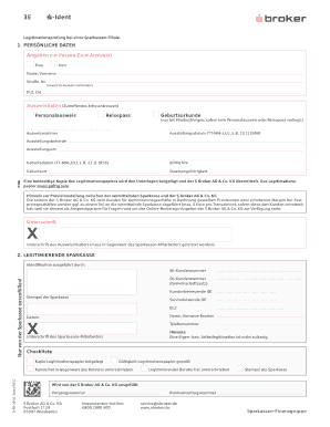 Legitimationsprüfung bei einer Sparkassen-Filiale