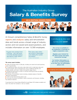 fillable online pdf aigroup asn the australian industry benefits survey