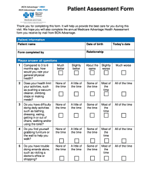 Patient Assessment Form