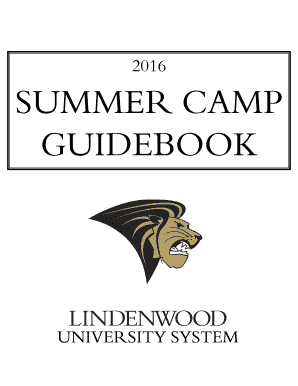 2016 SUMMER CAMP GUIDEBOOK - Lindenwood University - mobile lindenwood