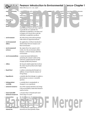 Environmental Science Study Guide