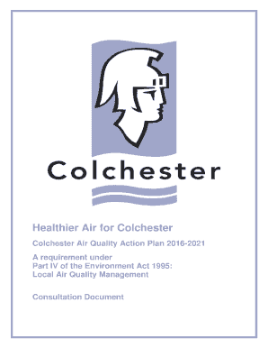 Colchester Air Quality Action Plan Consultation