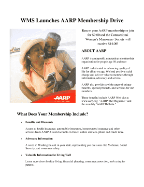 AARP Membership Application Form