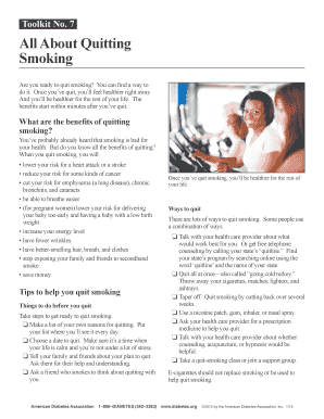 All About Quitting Smoking Toolkit
