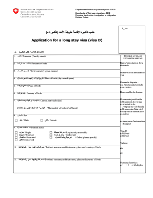 Swiss Long Stay Visa Application