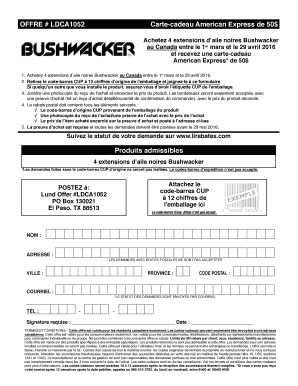 Bushwacker Fender Flares Rebate Form