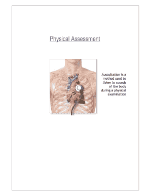 Physical Assessment Form for Nursing Students