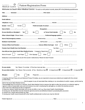 Patient Registration Form