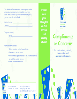 Healthcare Service Feedback Form