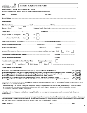 Patient Registration Form
