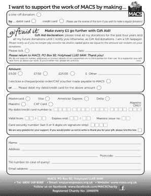 MACS Donation Form