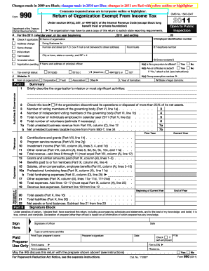Form 990 Return of Organization Exempt From Income Tax