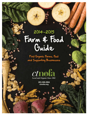 CT NOFA Farm & Food Guide Membership Application