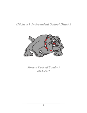 Hitchcock High School Student Code of Conduct