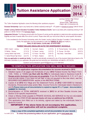 Tuition Assistance Application