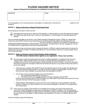 Flood Hazard Notice