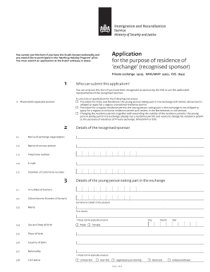 Dutch Exchange Program Application