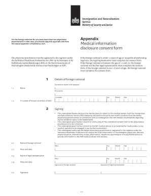 Medical Information Disclosure Consent Form