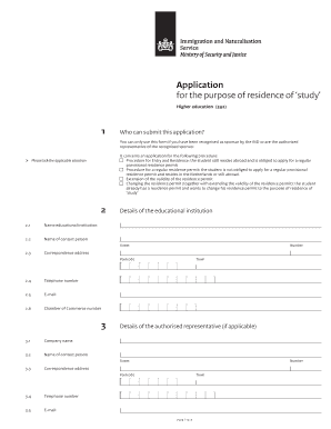 Netherlands Student Residence Permit Application