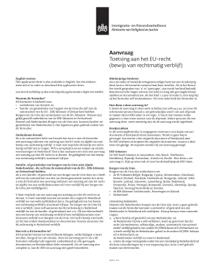 Aanvraag Toetsing aan het EU-recht