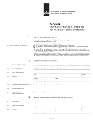 Aanvraag voor het verblijfsdoel ‘arbeid als kennismigrant’ (erkend referent)