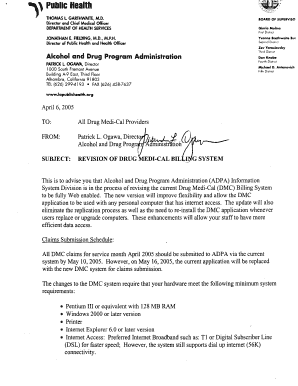 Drug Medi-Cal User Registration Form