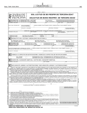 Senior Respite Care Benefit Application