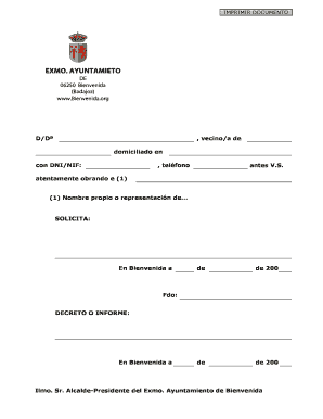 Solicitud de Residente