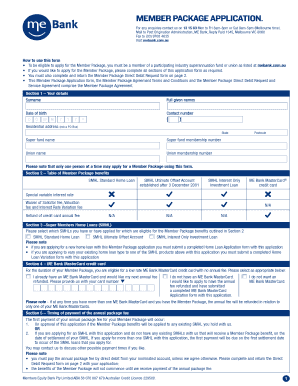 Member Package Application