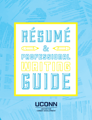 Resume and Professional Writing Guide - uConnect