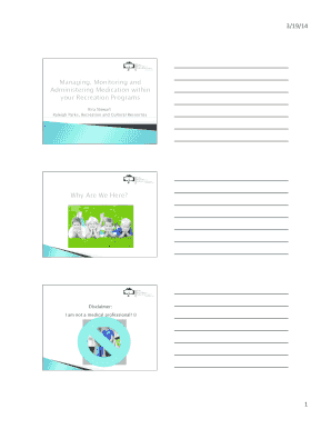 Raleigh Parks Medication Permission Form