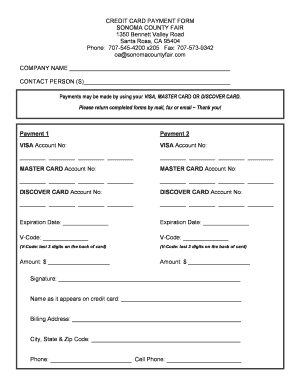 Credit Card Payment Form