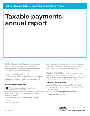Taxable Payments Annual Report