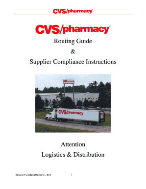 CVS Supplier Routing Guide and Compliance Instructions