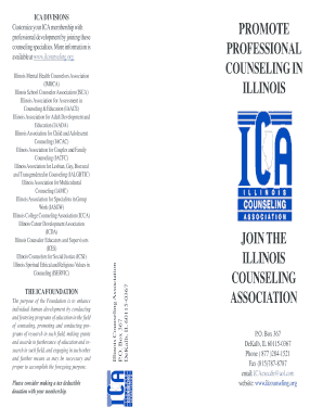 Illinois Counseling Association Membership Application