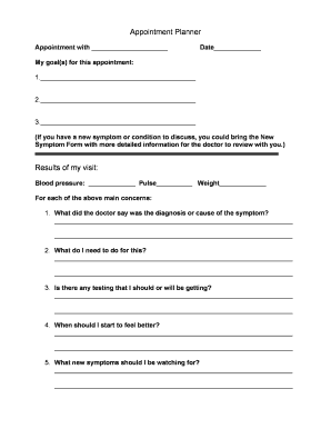 Patient Appointment Planner