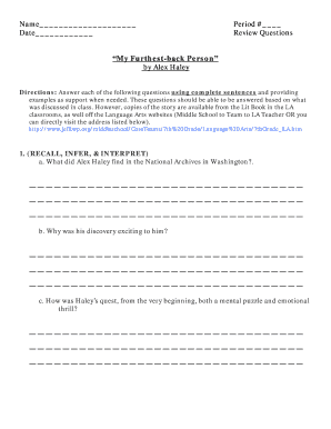Alex Haley Reading Comprehension Worksheet