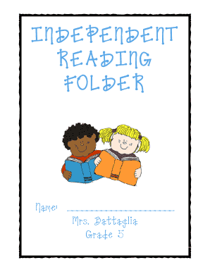 Grade 5 Reading Folder