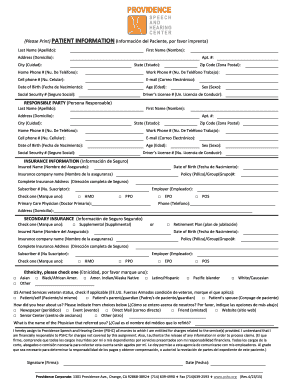 Patient Information Form